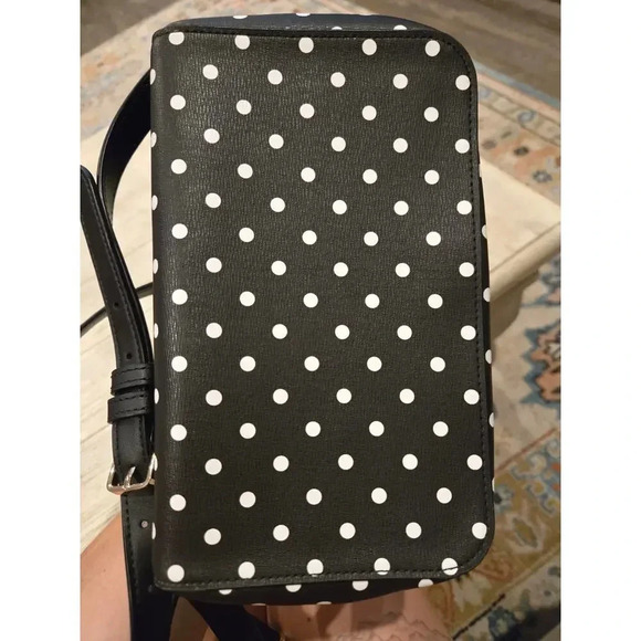 Kate Spade x Disney Minnie Mouse Polka Dot Leather Backpack - Picture 7 of 14